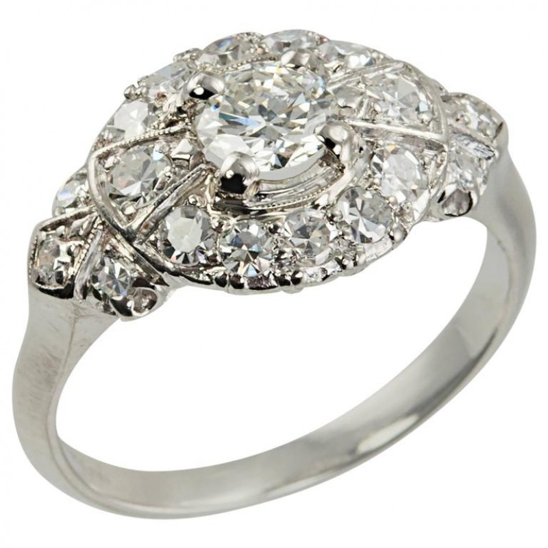 1940s diamond shop ring