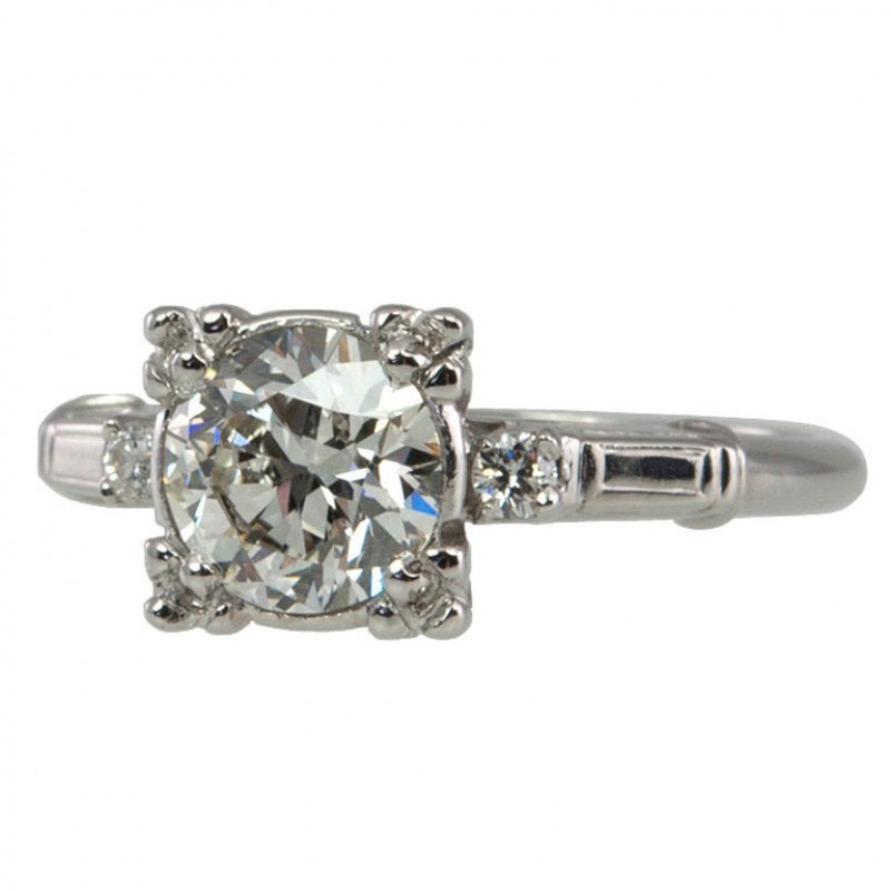 Old European Cut 1.17 Carat Diamond Ring