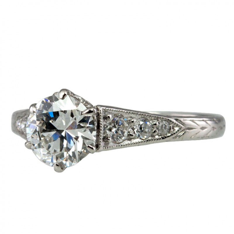 Lovely Early 20th Century 0.89ct Diamond Ring