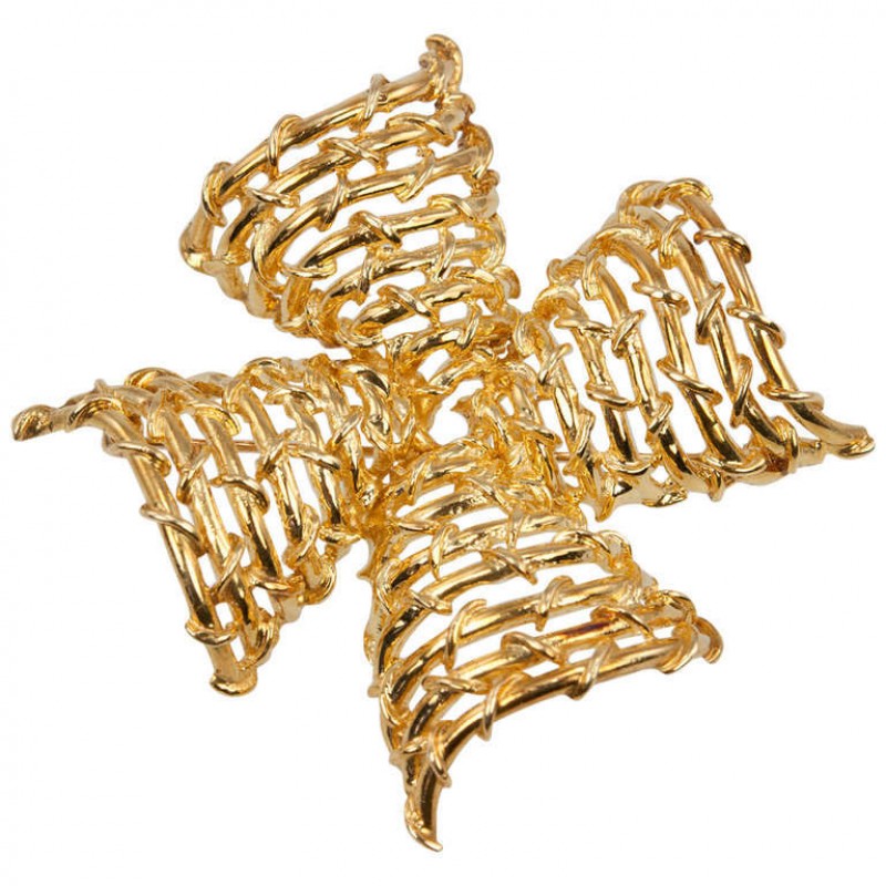 Tiffany & Co. Gold Maltese Cross Brooch