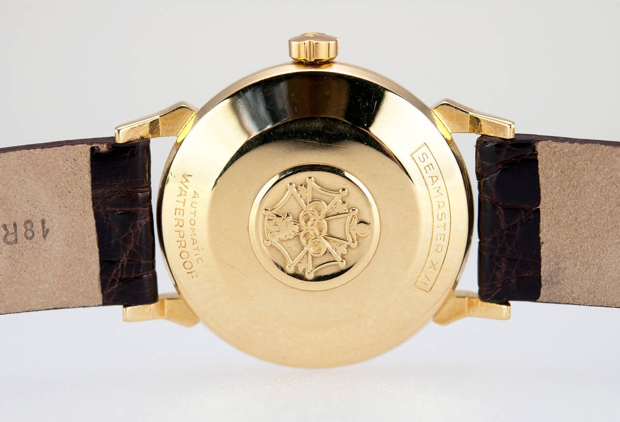 omega 18 karat gold watch