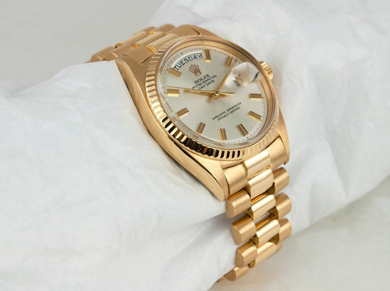 Rolex 18K Gold Day-Date President Watch 