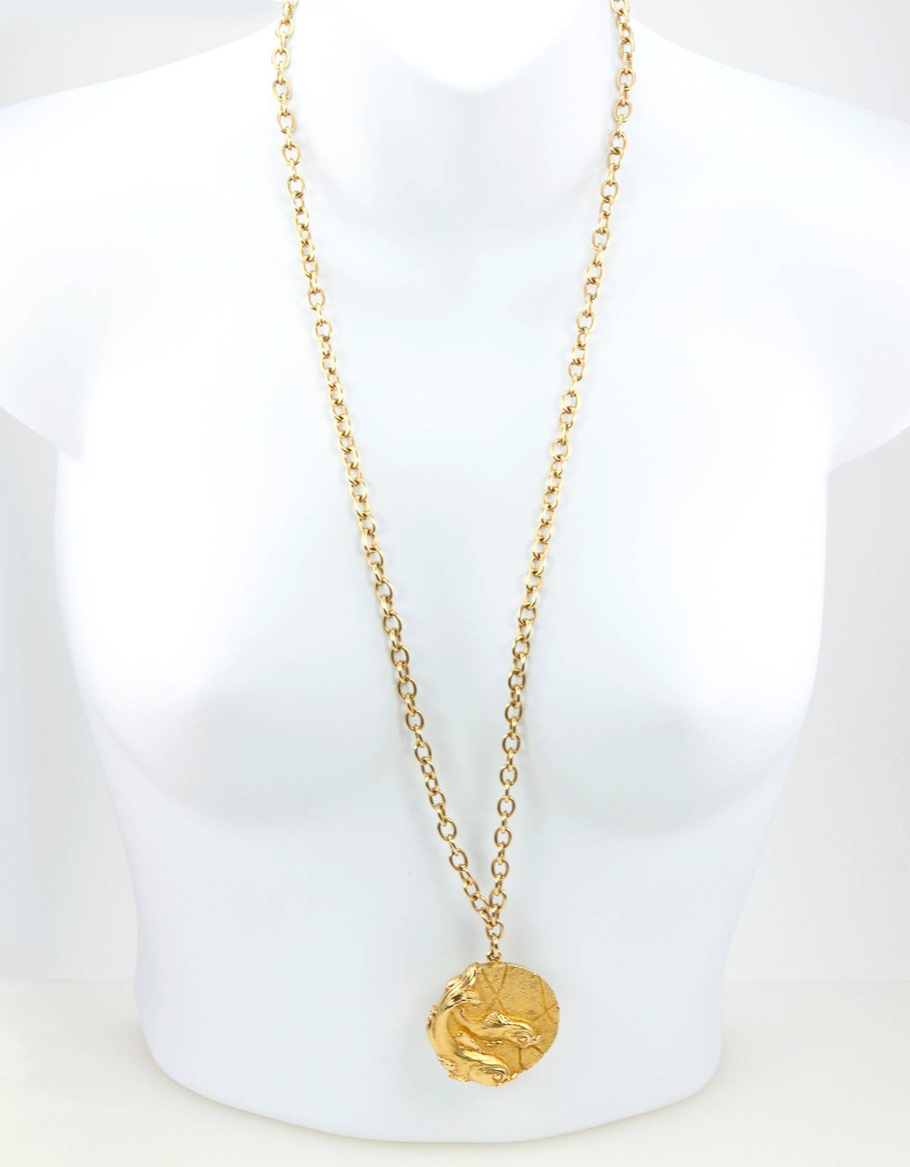Tiffany & Co. Pisces Gold Vintage Zodiac Necklace - About