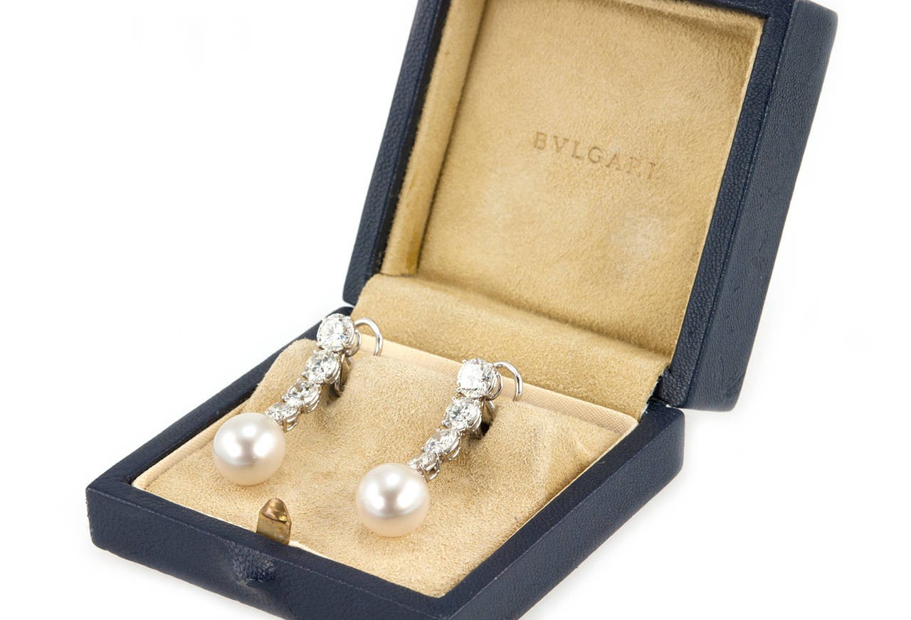 Bulgari pearl earrings discount
