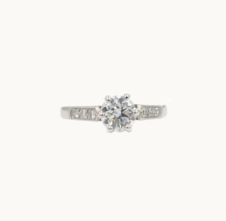 GIA Certified 0.73 Carat Round Brilliant Cut Diamond and