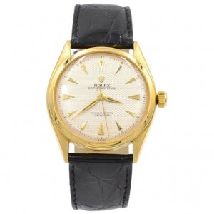 Rolex 18K Gold Oyster Perpetual Wristwatch Ref 6084, Circa 1962
