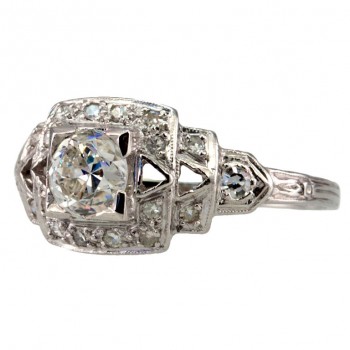 Art Deco Diamond .65ct Ring